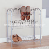Wire Shoe Rack with 12 Pairs Shoe Rack Bottom up Shelf with CE (G-SR03)