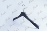 New Design High Quality, Cheap Price Velvet Anti-Slip Cover Wooden Hanger (YLWD84215-GRYNR1)