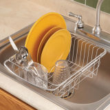 Dish Drying Rack Use in Washing-up Sink