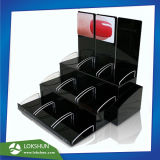 3 Tiers Nail Polish Acrylic Display Rack with Dividers, Wholesale Acrylic Make up Display Stand Supplier China