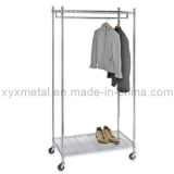 Muti-Functional Movable Supreme Commercial Chromed Clothing Garment Rack