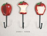 Wooden Carved Apple Clothes Hangers in MDF
