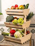 Supermarket Wooden Vegetable and Fruit Stand Shelving