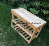 Oak in Shoes Stool Solid Wood Receive Shoes Wooden Shelf Storage Shoe Ark Customization (M-X3305)