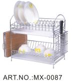 Kitchen Countertop Dish Rack Holder 2 Tier Stainless Steel & Drying Towel