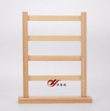4 Layers Original Wooden Earring Display Stand