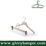 Top Quality Wooden Suit Hanger, Coat Rack with Sturdy Metal Hook & Clips