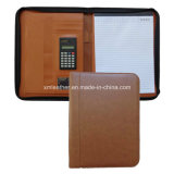 Office A4 Leather Compendium Folder with Zip up