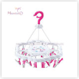 PP Plastic Hanger with 24PC Clips (41*30cm)