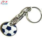 Customized Football Shape Zinc Alloy Keychain
