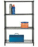 Epoxy Adjustable 4 Shelf Iron Storage Racks, NSF Approval