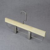 Special Surface Wooden Bottom / Pant Hangers with Flat-Square Hook