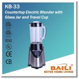 Countertop Electric Blender with Glass Jar and Travel Cup