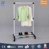 Powder Coating Garment Rack Stainless Steel Double Layer Telescopic Clothes Hanger