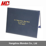 High Quality Smooth Leatherette Certificate Folder with Custom Logo Design