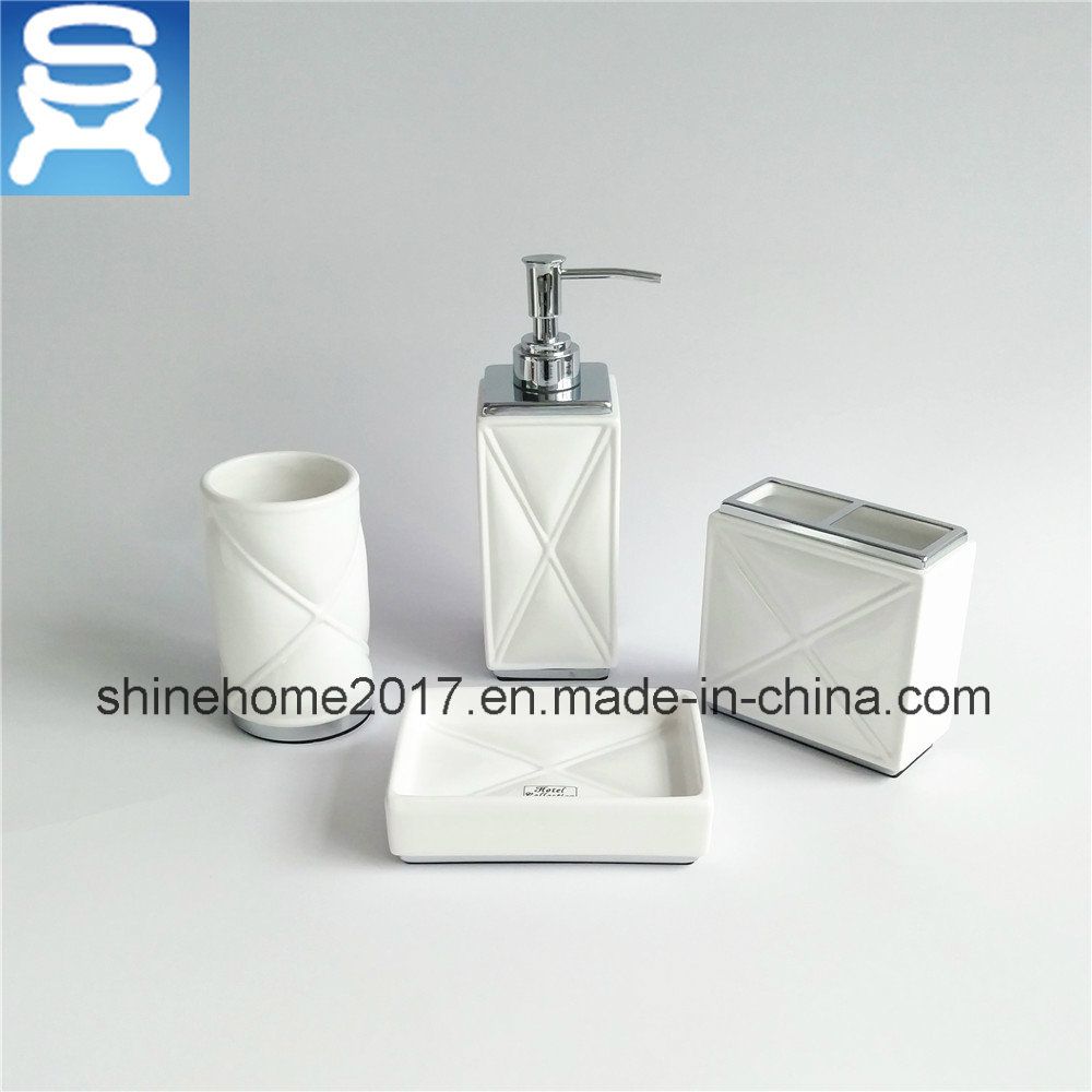Hotel Cerative Porcelain Bathroom Toothbrush Holder Tumbler