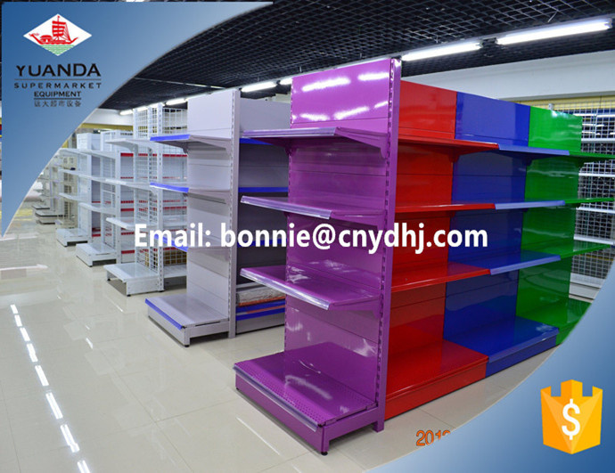 Newest Shop Metal Gondola Supermarket Shelves/ Metal Display Rack
