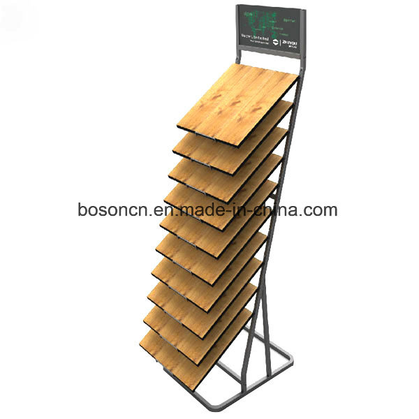 Xiamen Black Metal Free Standing Tiles Display Racks