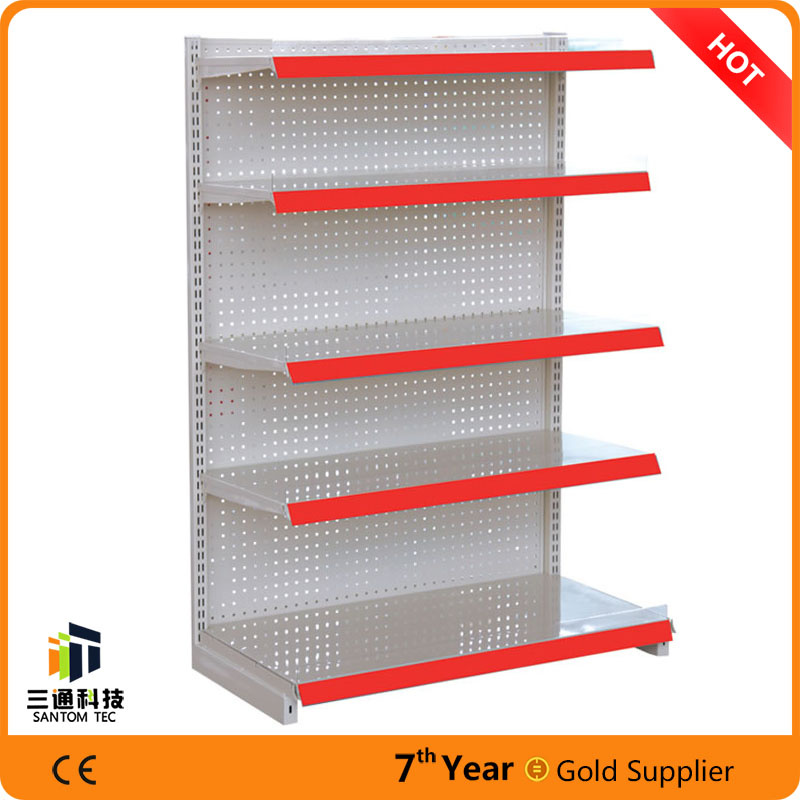 Durable Metal Supermarket Shelving/Steel display Supermarket Gondola Rack