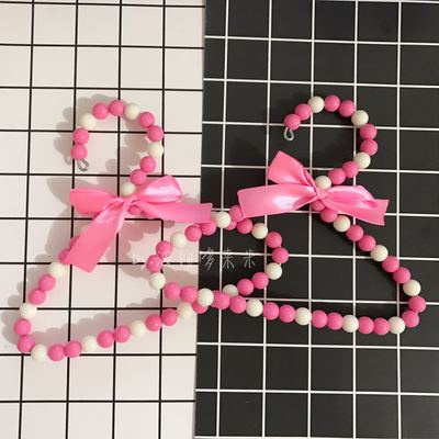 Fashion Cute Dog Pearls Bowtie Hangers for Pet Clothes