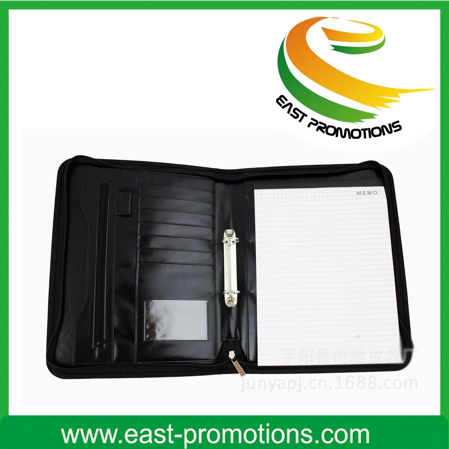 Zipper A4 A5 PU Leather Planner Organizer Agenda Notebook