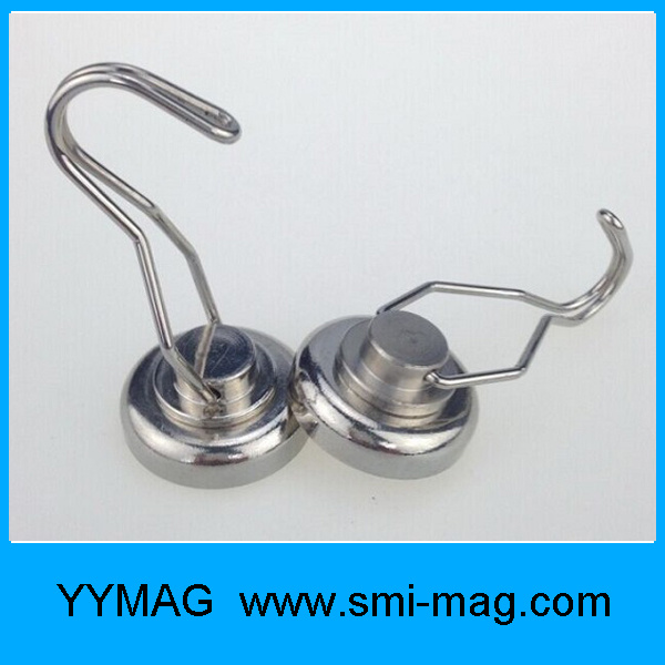 Neodymium 50lbs Swivel Magnet Hook