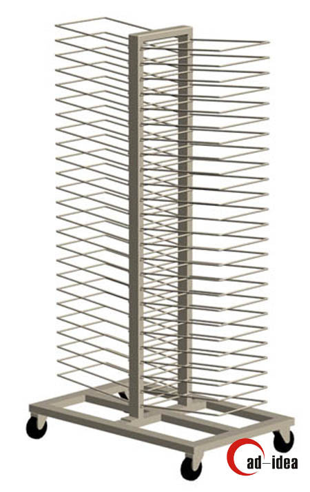Popular Commercial Wire Shelving Floor Display