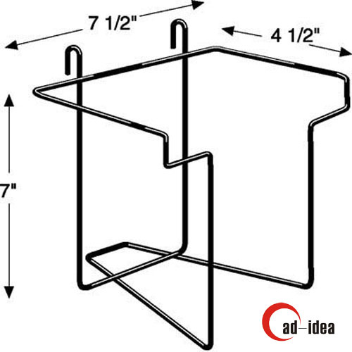 Adjustable Metal Wire Pegboard Holder and Metal Wire Slatwall Hook