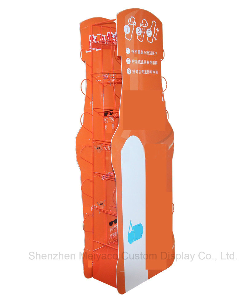 Supermarket Design Novel Metal Thread Juice Soft Drinks Soda Display Rack