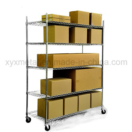 Chrome Mesh Shelf Heavy Duty Roll Rack Wire Shelving