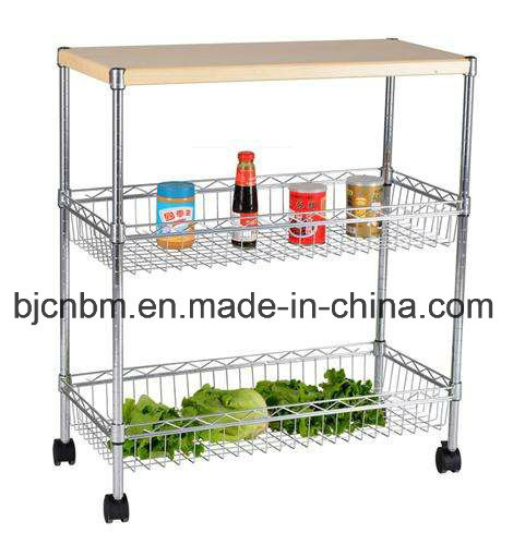 Steel Kitchen Furniture Wire Shelving Storage for Vegetables