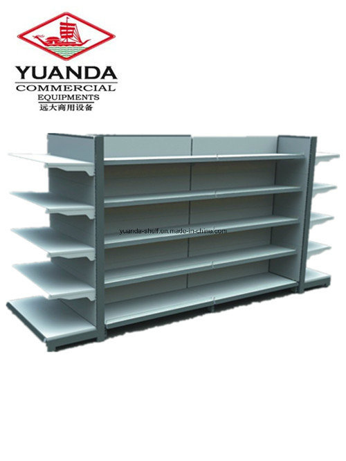Heavy Style Double Side Supermarket Rack Commercial Gondola Shelving