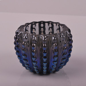Ion Plating Patterned Glass Candle Holder
