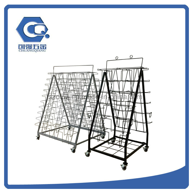 Custom Outdoor Floding Metal Magazine Display Rack