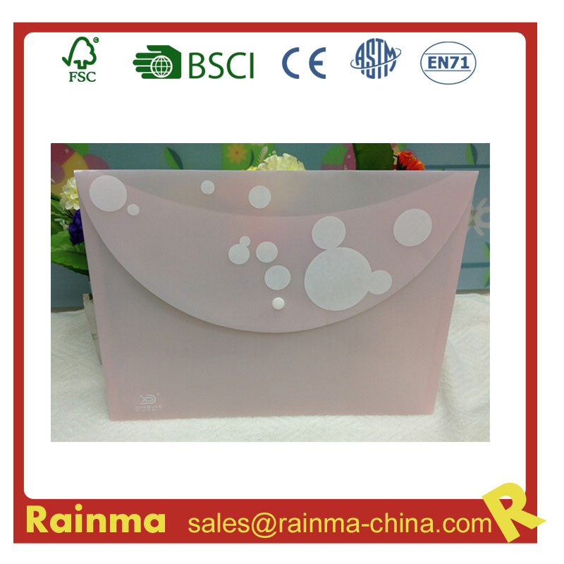 Plastic File Pocket Document Pocket for A4 Paper
