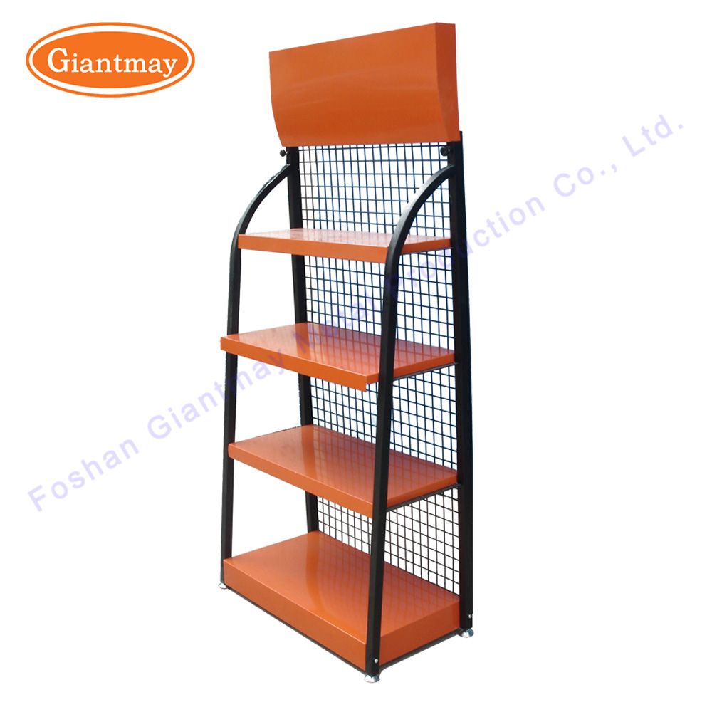 Retail Store Metal Display Shelf Storage Racks for Lubricating Engine Oil