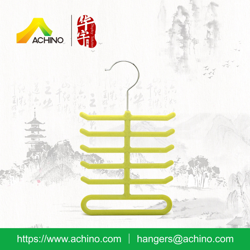 Colorful Flocked Tie Hanger (FTH001)