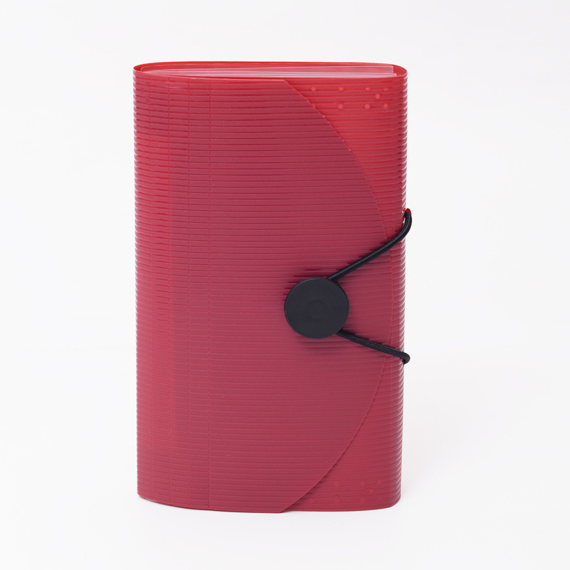 Eco-Friendly Mini Plastic Bill Expanding Folder with Elastic Cord