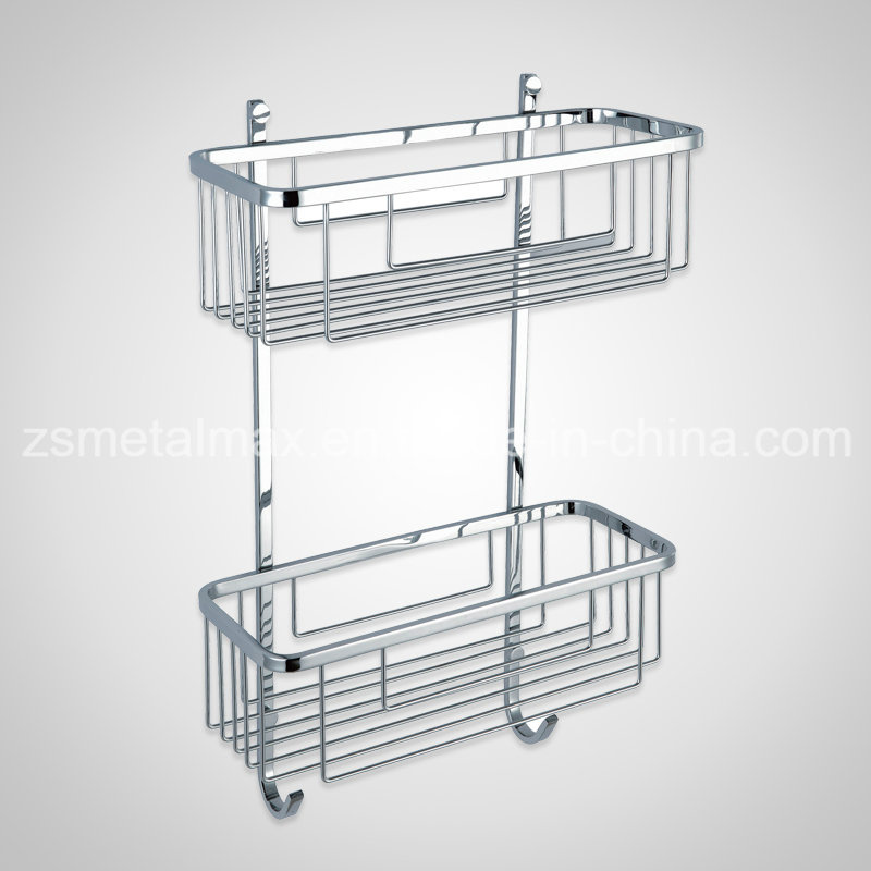 Bathroom Wall Corner Mounted Stainless Steel Shower Shelf (CJ003)