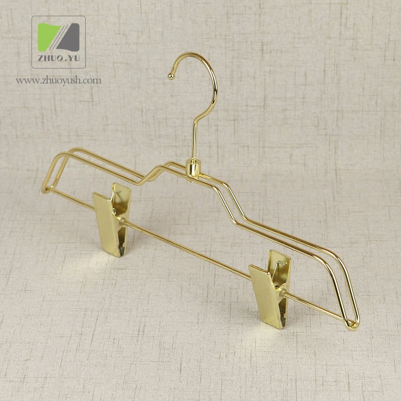 High-End Gold Metal Clothes Hanger Bottom / Pant Hanger