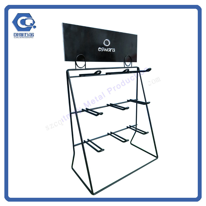 Counter Top Metal Keychain Hanging Display Rack