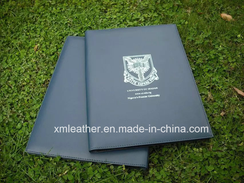 2017 A4 Leather Diploma Holder Certificate Cover with Custom Logo