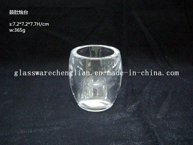 Promotional Machine-Made Glass Votive Candle Holder with Competitive Price (ZT-HG37)