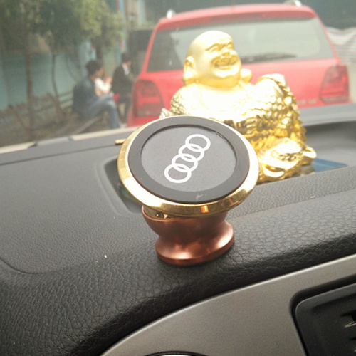 3D Car Logo Stent Rotating Magnetic Mobile Phone Holder