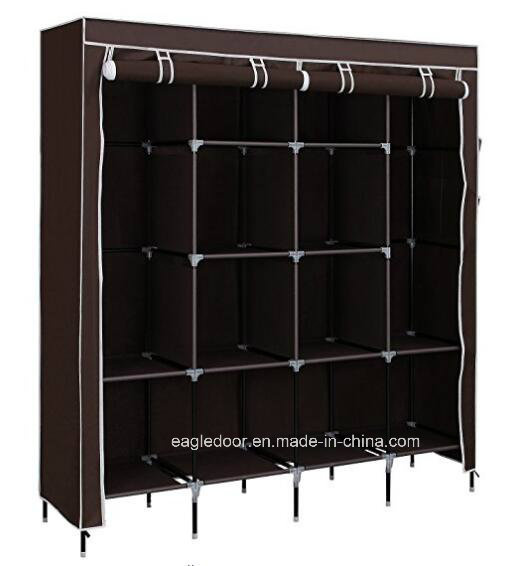 Modern Simple Wardrobe Household Fabric Folding Cloth Ward Storage Assembly King Size Reinforcement Combination Simple Wardrobe (FW-41Z)