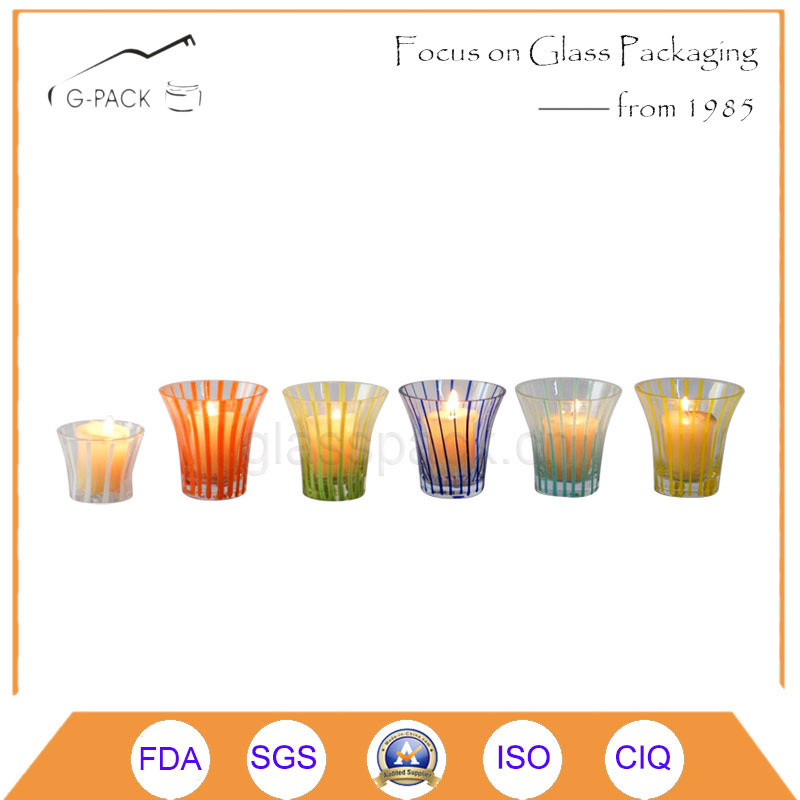Mini Flower Shape Glass Candle Holder