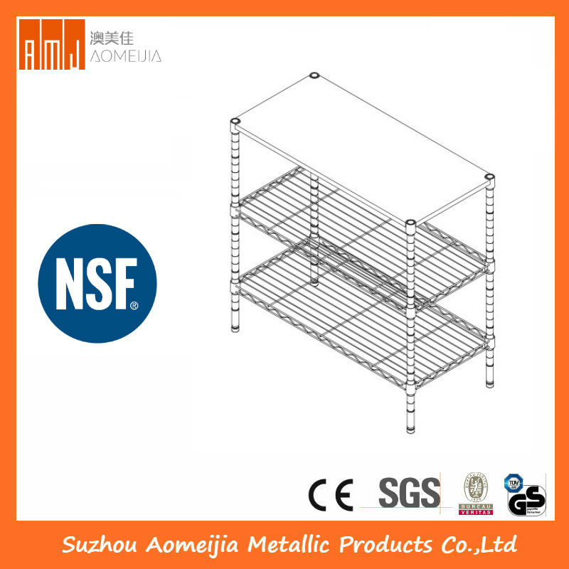 Metal Wire Shelf Custom Iron Rack Placemat Display Rack 3