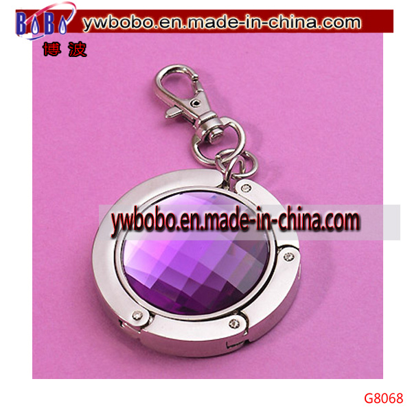 Promotion Gift Purple Purse Hanger with Keychain Best Promotional Items (G8068)