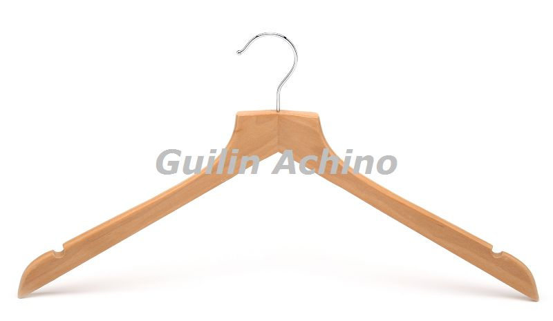 Wooden Shirt Hangers with Notches (WT200)