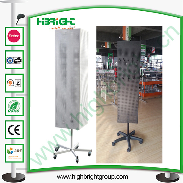 Floor Standing Spinning Pegboard Display Racks